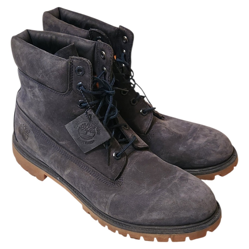 Timberland‎ 6" Navy Blue Suede 6718B Waterproof Boots 400 Gram Size 14